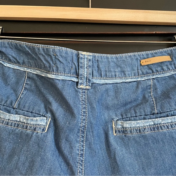 Pilcro and the Letterpress Blue Wide Leg Vintage Style Chino Jean - Picture 4 of 7